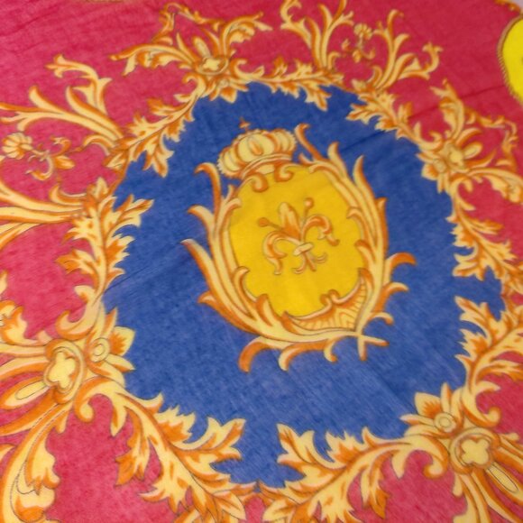 Extra Large Square Scarf 52 x 54 beach cover up pareo NWOT wrap shawl - Picture 2 of 6